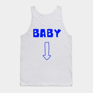 pregnancy announcement boy Tank Top